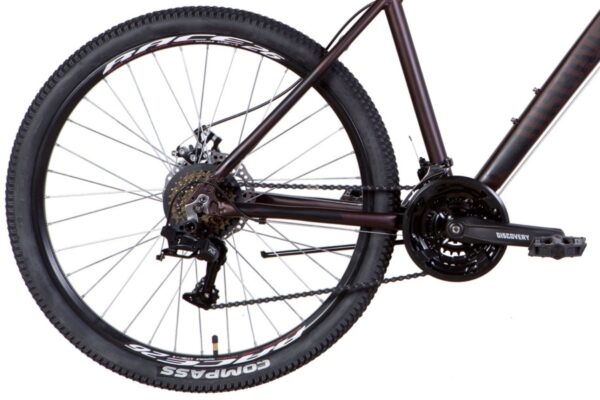 Bakre cykeldel med kedja och växlar