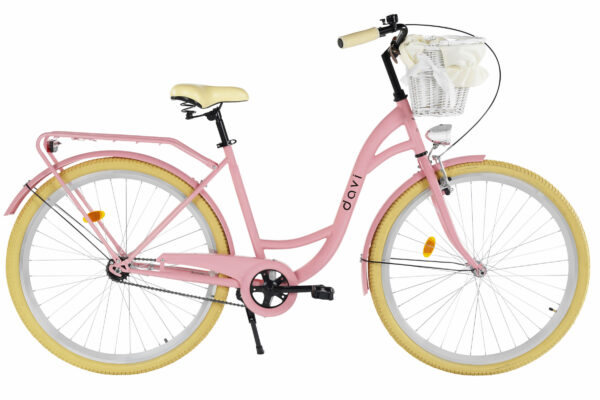 Damcykel Davi Lila 28", 160-185 cm, 1 växlar, Rosa/Beige