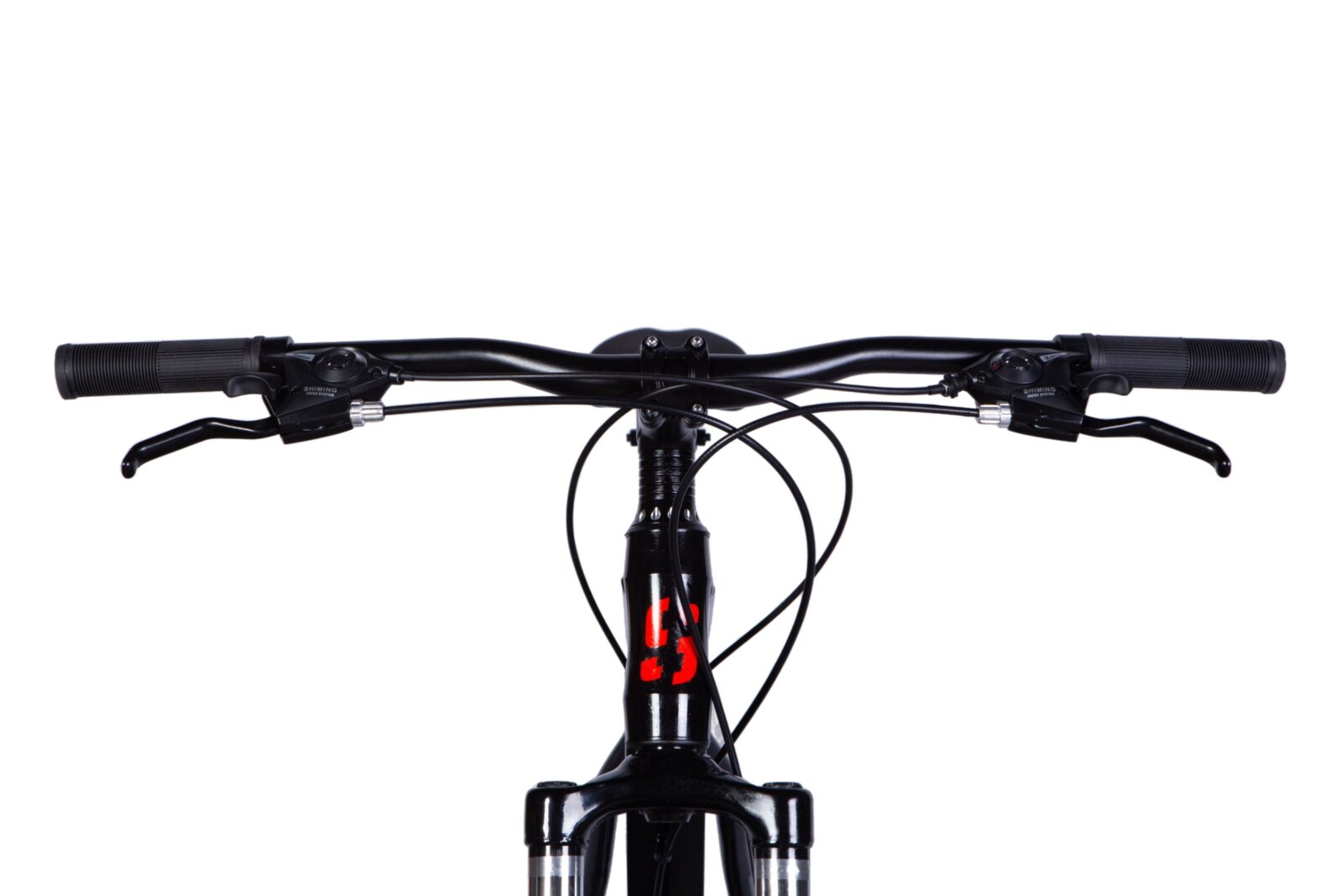 Cykelstyre med bromshandtag framifrån