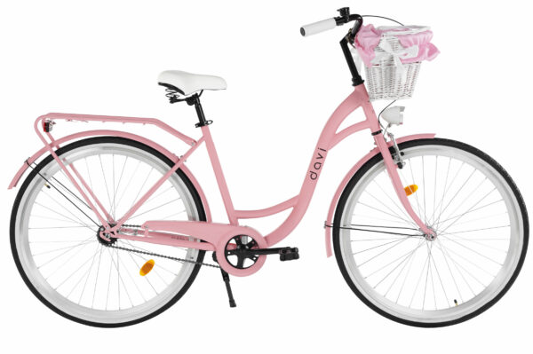 Damcykel Davi Lila 28", 160-185 cm, 1 växlar, Rosa/Svart