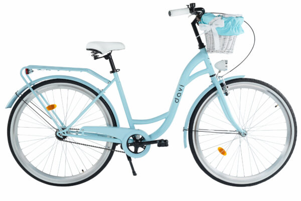 Damcykel Davi Lila 28", 160-185 cm, 1 växlar, Blå/Svart