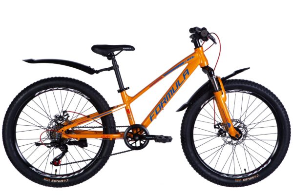 Barncykel Acid 24", Aluminium, 120-150 cm, 7 växlar, Orange