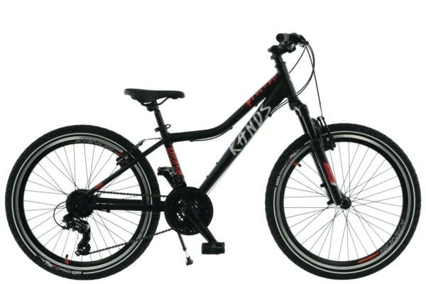 Kands Dragon 24" cykel, 130–165 cm, Svart