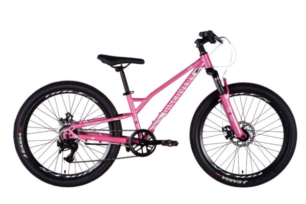 Barncykel MTB Flint 24", 130-150 cm, 7 växlar, Rosa