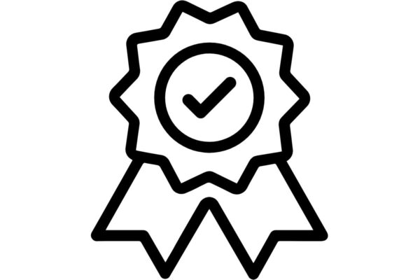 Symbol för certifikat eller utmärkelse