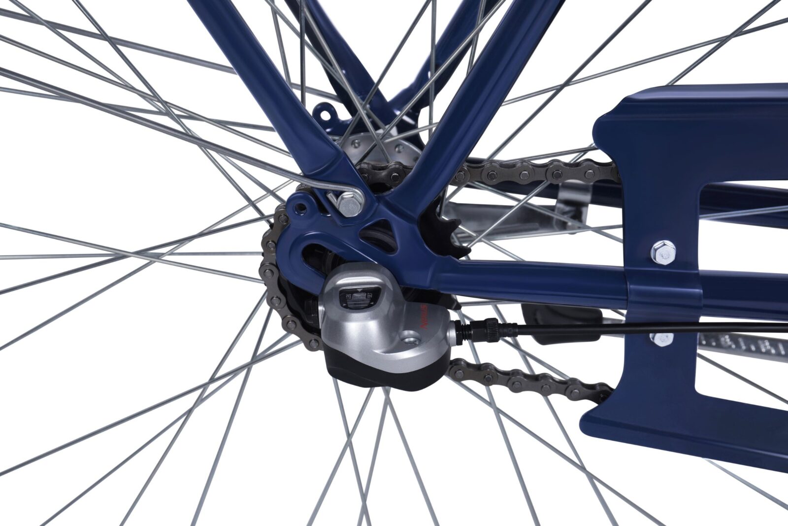 damcykel davi alma 28", 160 185 cm, 1 växlar, marinblå/brun (copy)