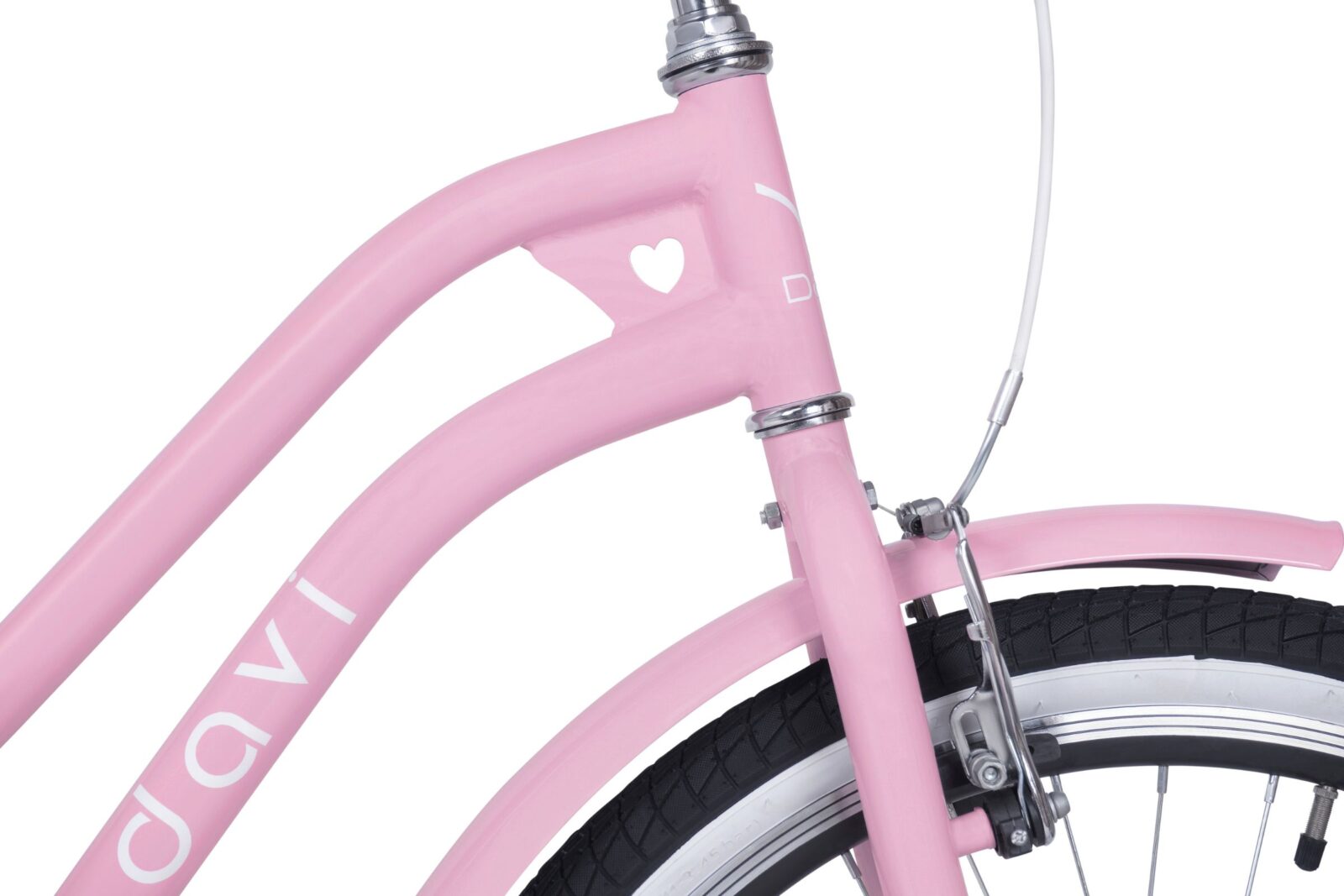 barncykel davi molli 24", 130 165 cm, 1 växel, rosa