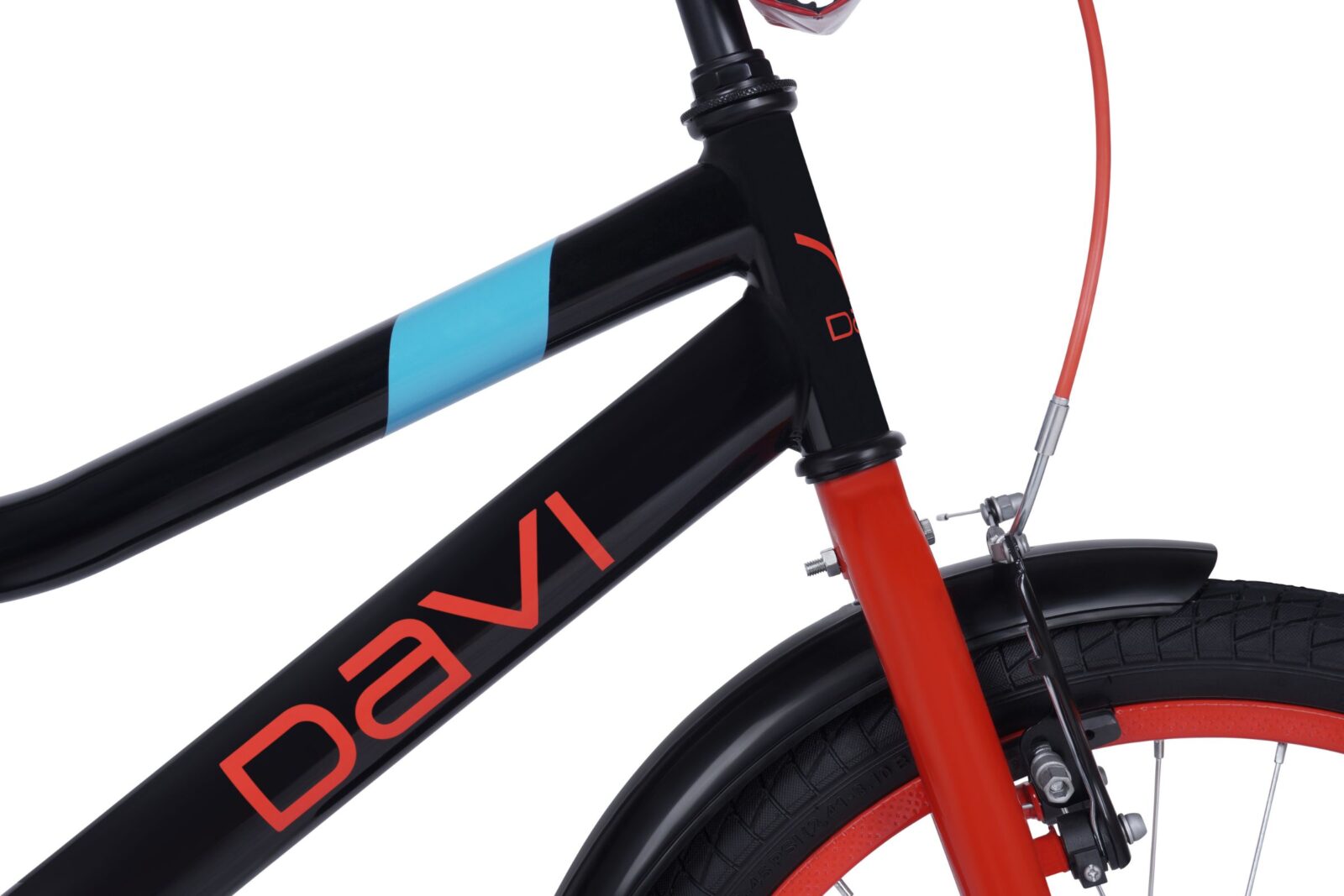 barncykel davi zippy 20", 110 130 cm, 1 växel, svart