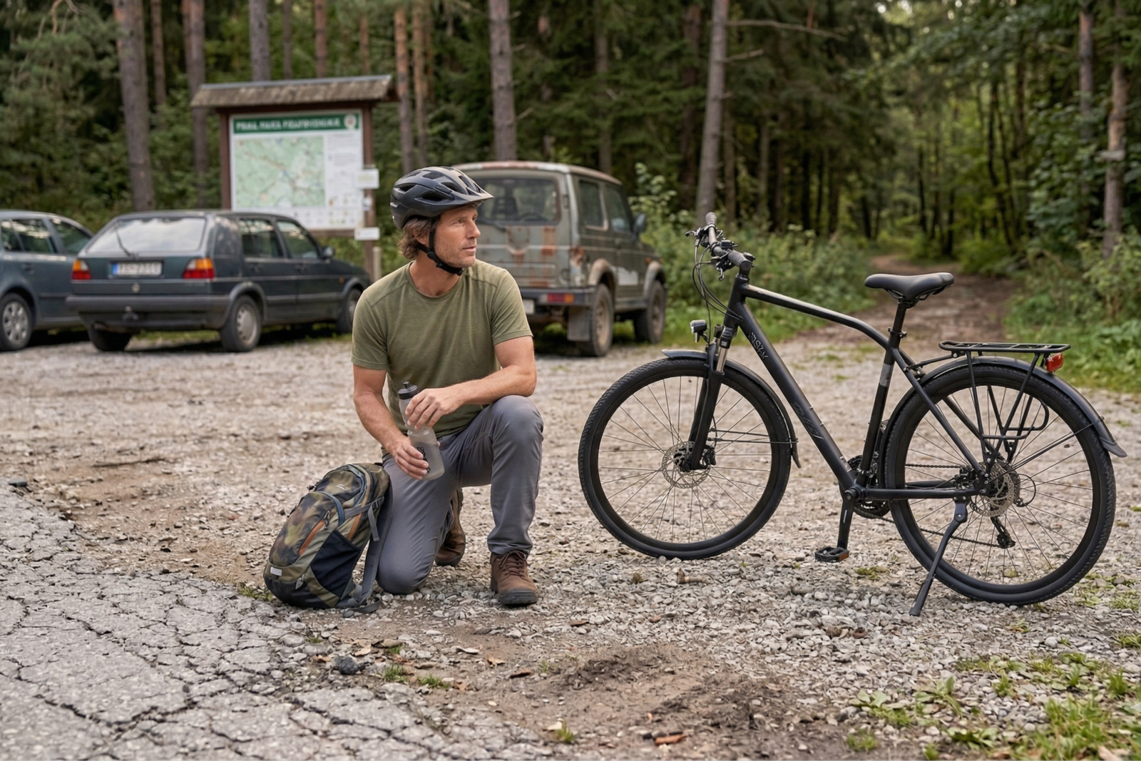 trekkingcykel davi adventuro 28”, 160 185 cm, 21 växlar, svart