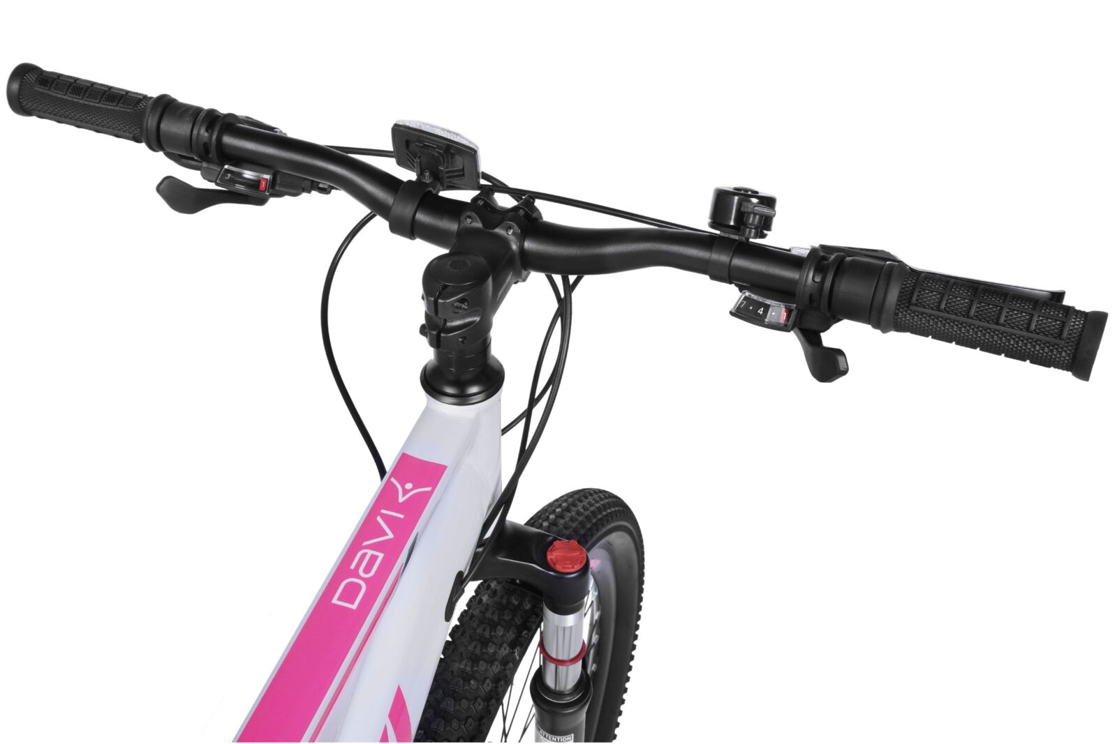 bicicleta mtb bonita 26", 145 170 cm, 21 viteze, alb/roz