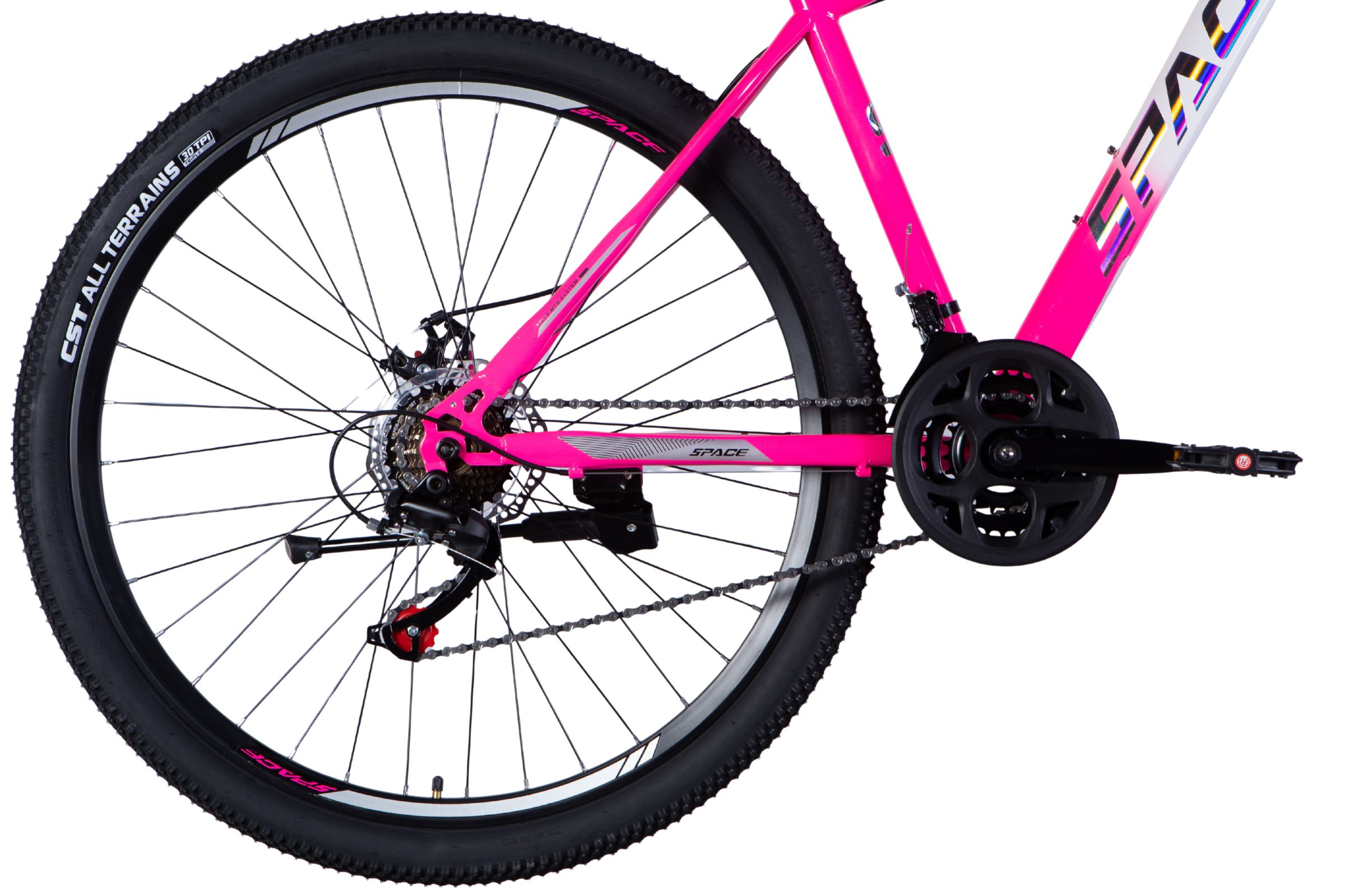 mountainbike mars 29", 170 195 cm, 21 växlar, svart/röd (copy)