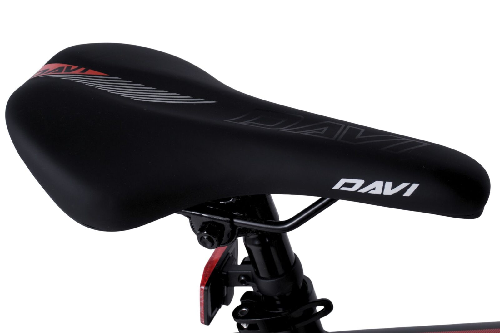 mountainbike davi montaro aluminium, 27.5", 160 185 cm, 21 växlar, svart/röd