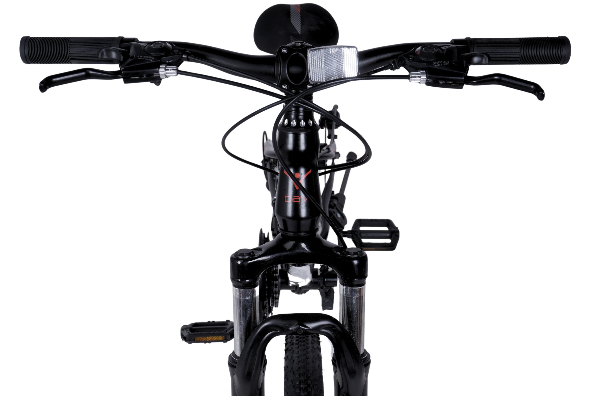 Cykelhandskar och styre i fokus