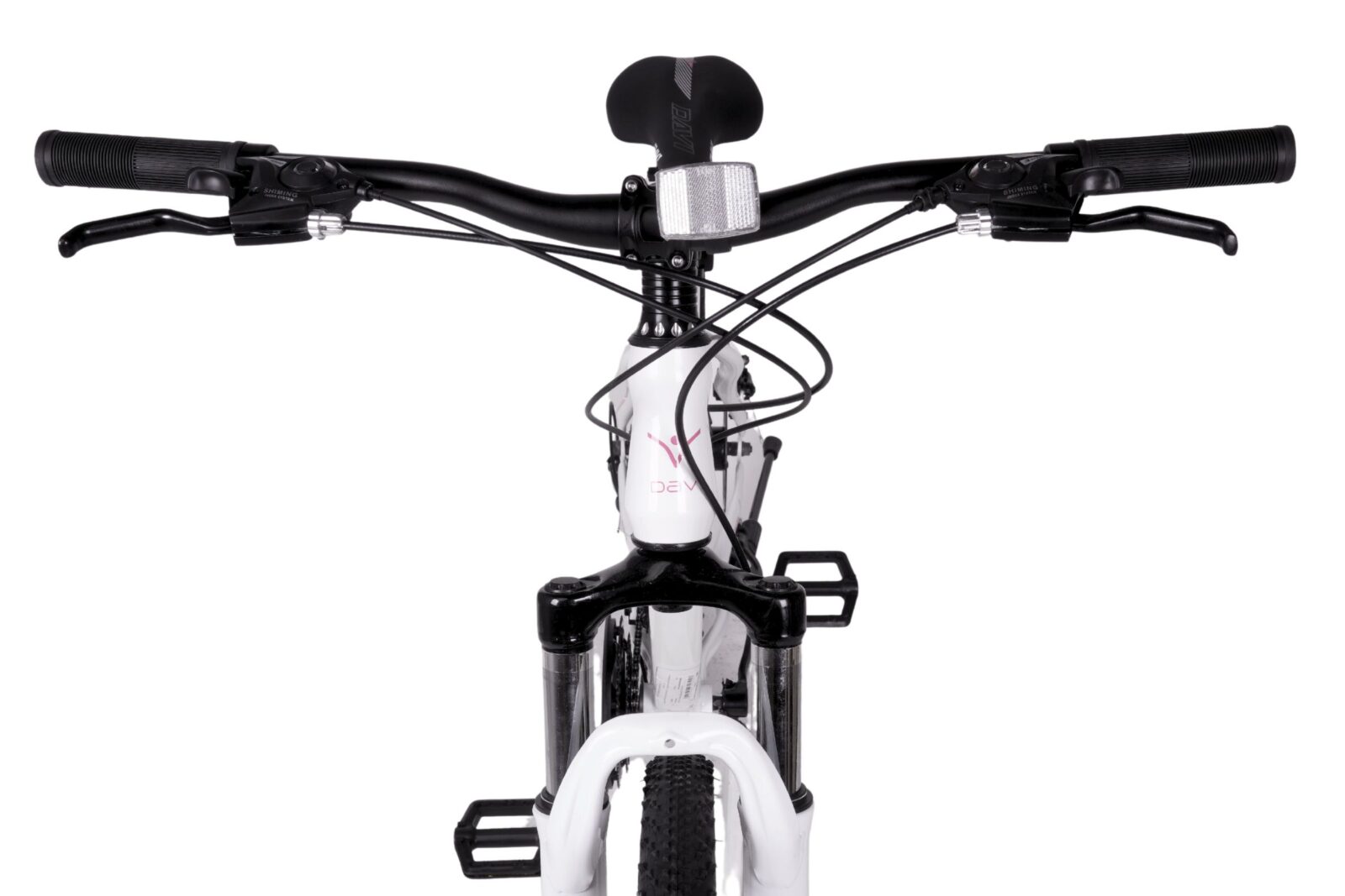 mountainbike davi bonita 27,5", 160 185 cm, 21 växlar, vit/rosa