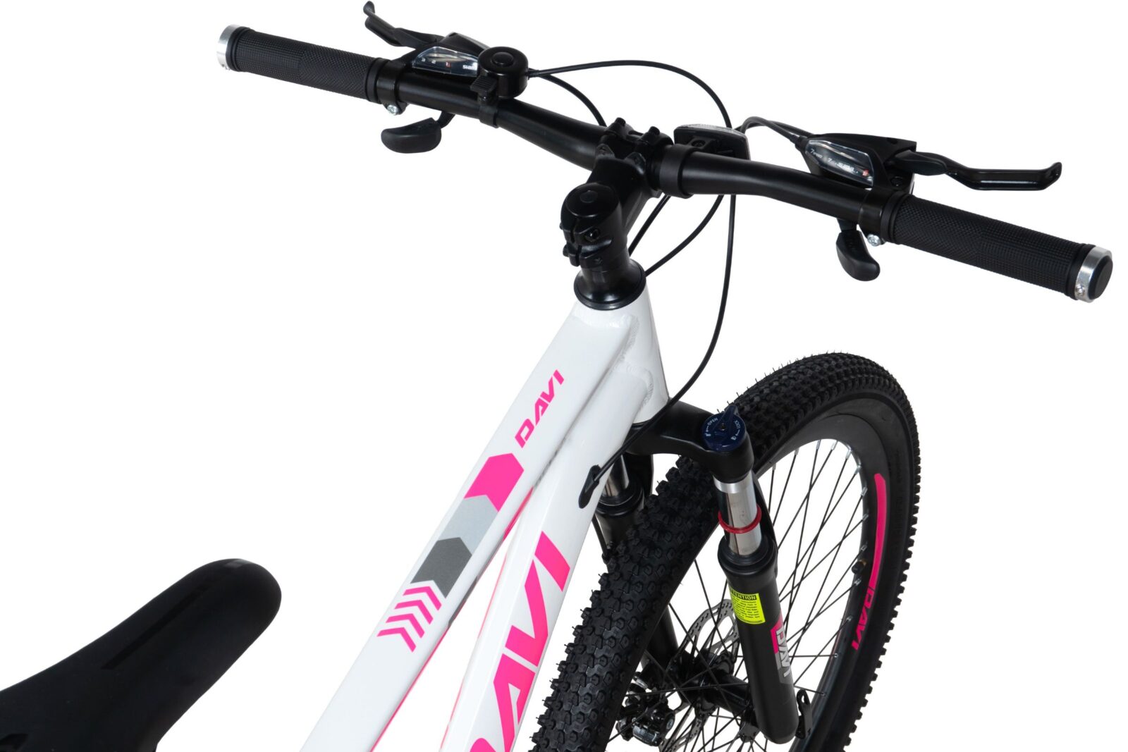 mountainbike davi bella aluminium, 26", 145 170 cm, 21 växlar, rosa/vit (copy)