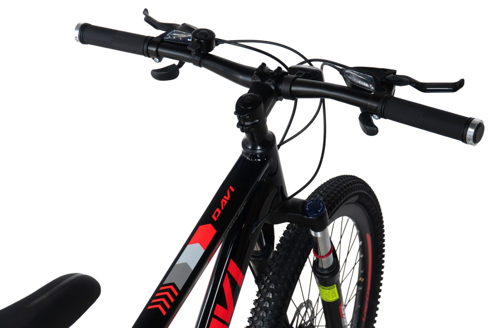 mountainbike davi montaro aluminium, 26", 145 170 cm, 21 växlar, röd/svart (copy)