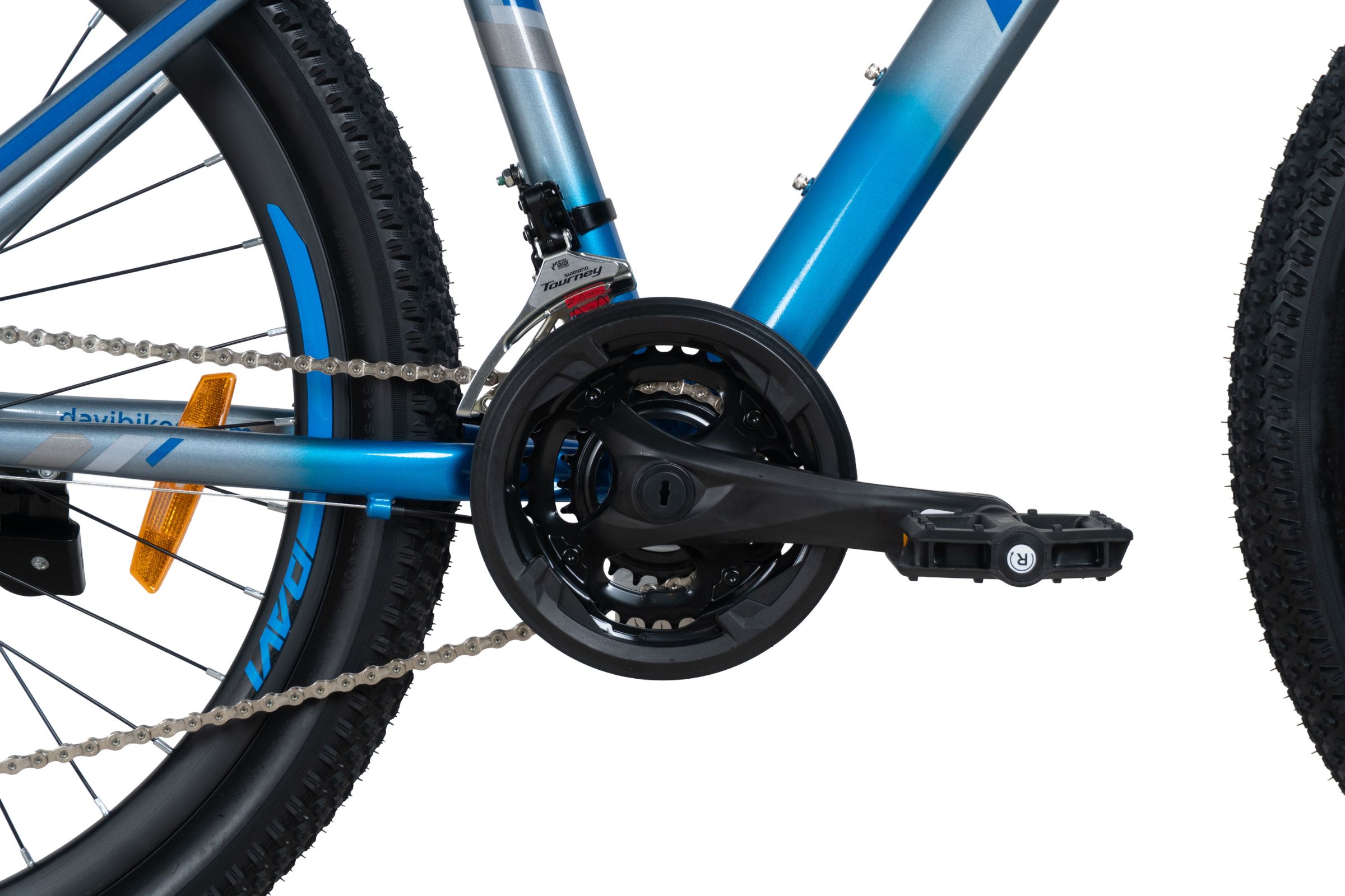 mountainbike davi montaro aluminium, 26", 145 170 cm, 21 växlar, svart/röd (copy)