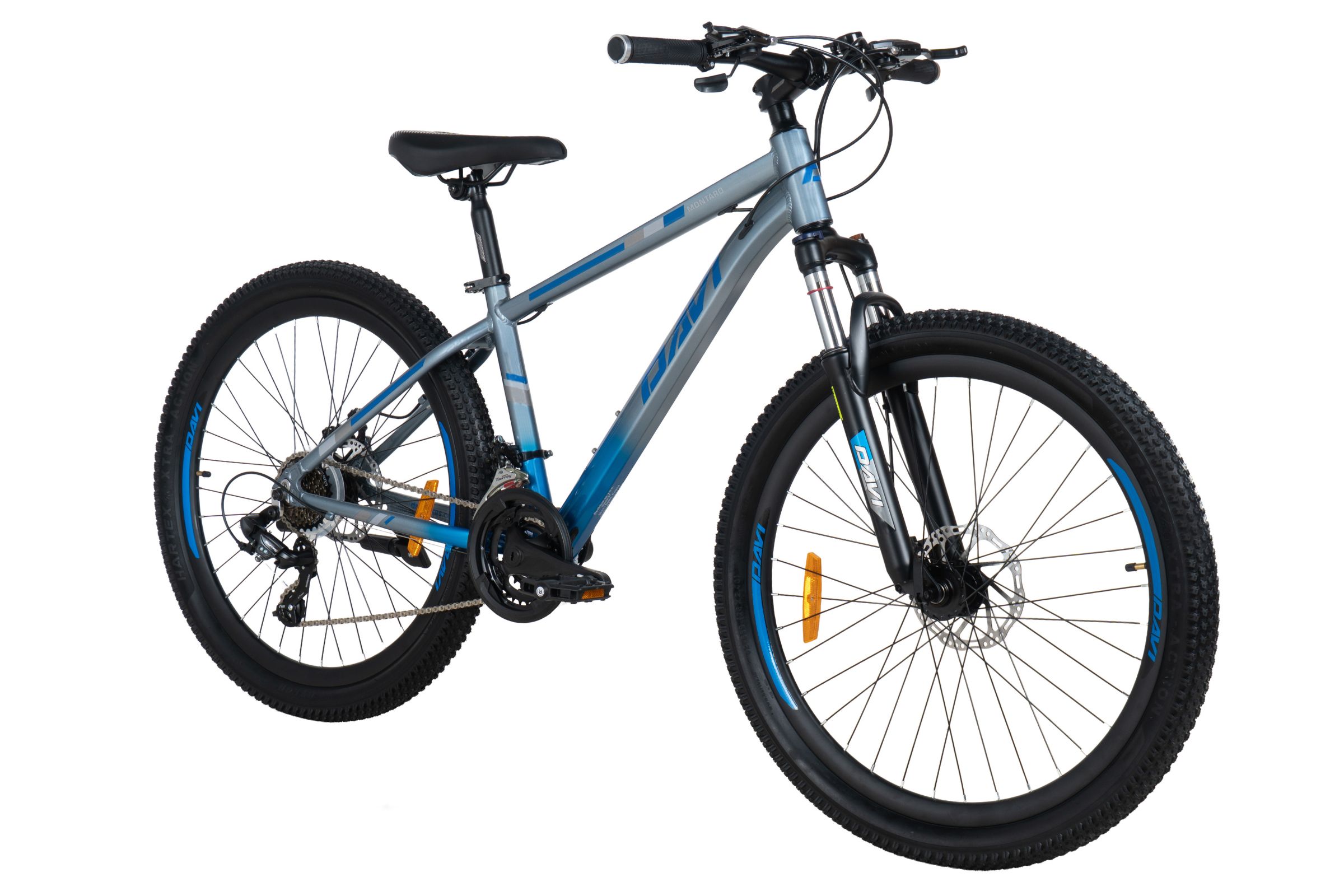 mountainbike davi montaro aluminium, 26", 145 170 cm, 21 växlar, svart/röd (copy)