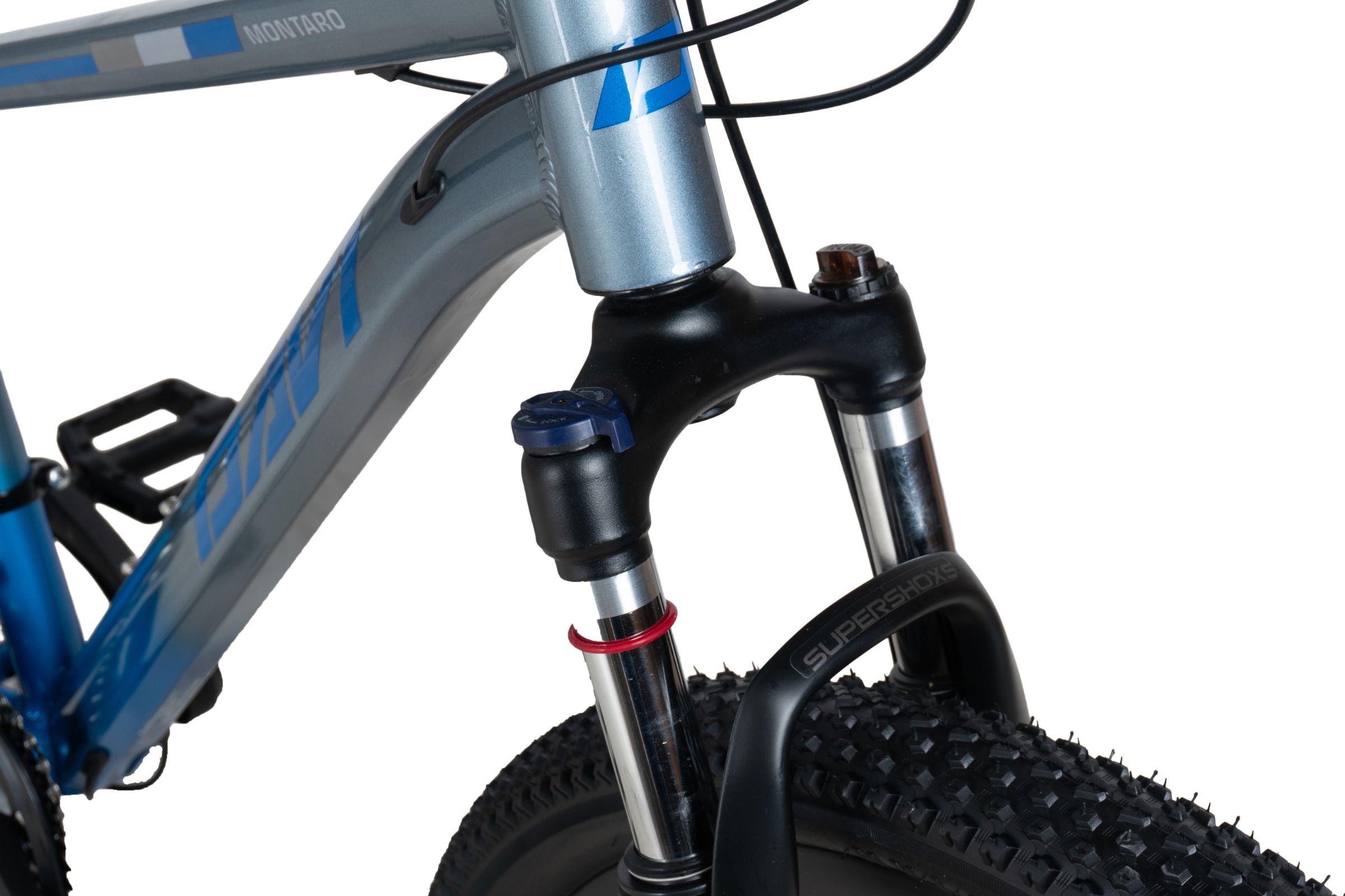 mountainbike davi montaro aluminium, 26", 145 170 cm, 21 växlar, svart/röd (copy)