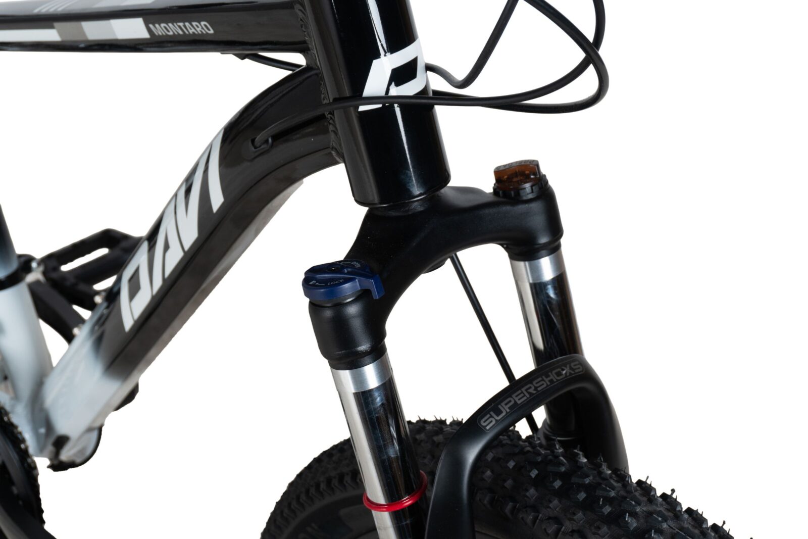 mountainbike davi montaro aluminium, 26", 145 170 cm, 21 växlar, grå/blå (copy)