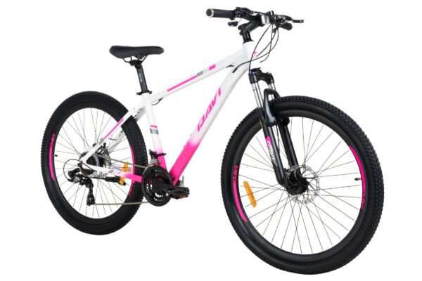 mountainbike davi bella aluminium, 27.5", 160 185 cm, 21 växlar, vit/rosa (copy)
