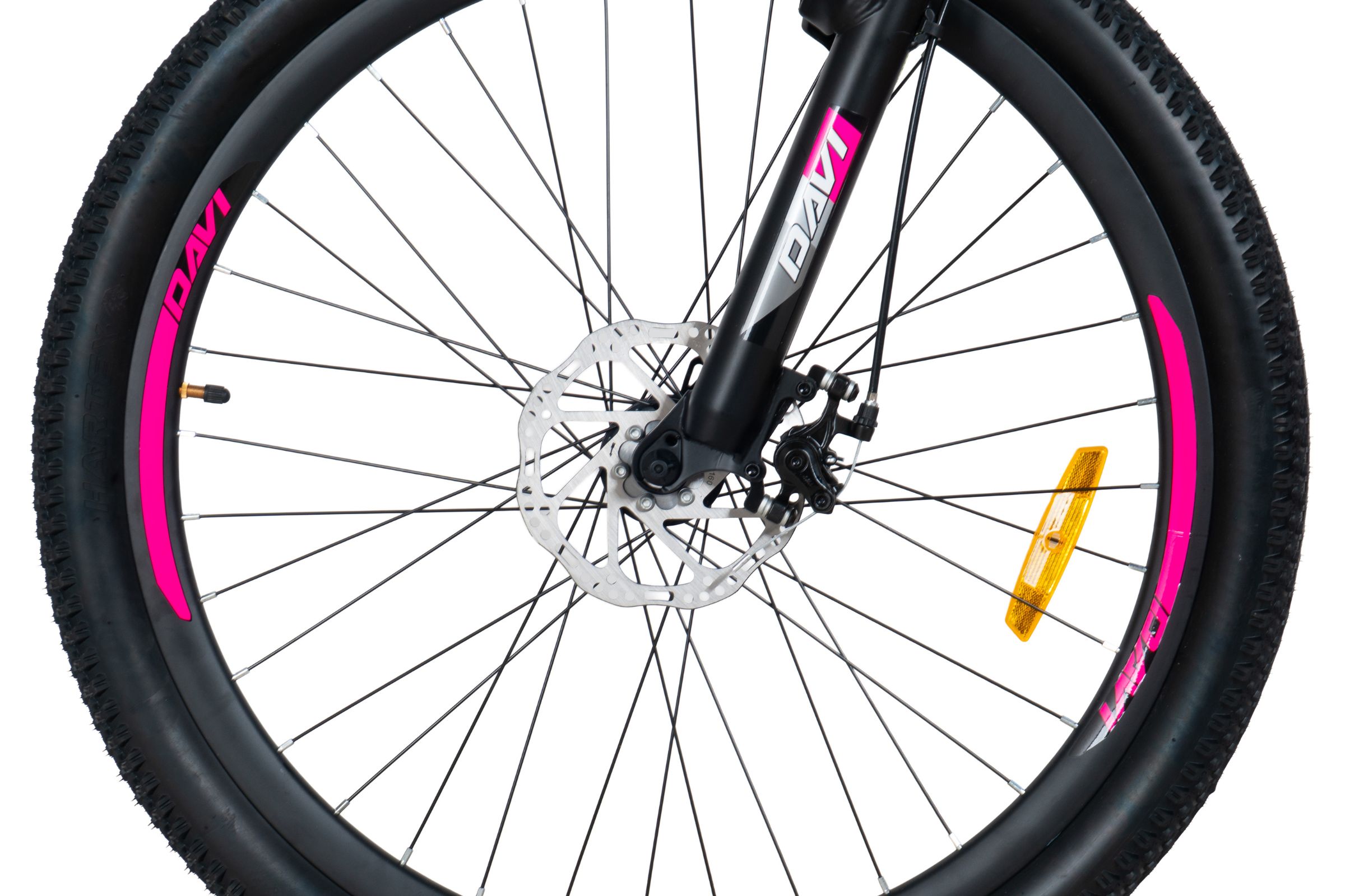 mountainbike davi bella aluminium, 27.5", 160 185 cm, 21 växlar, vit/rosa (copy)
