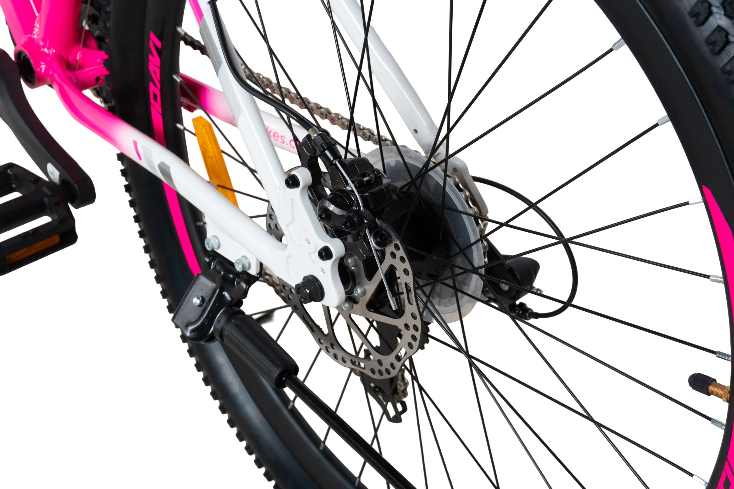mountainbike davi bella aluminium, 27.5", 160 185 cm, 21 växlar, vit/rosa (copy)