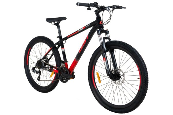 mountainbike davi montaro aluminium, 27,5", 160 185 cm, 21 växlar, röd/svart (copy)