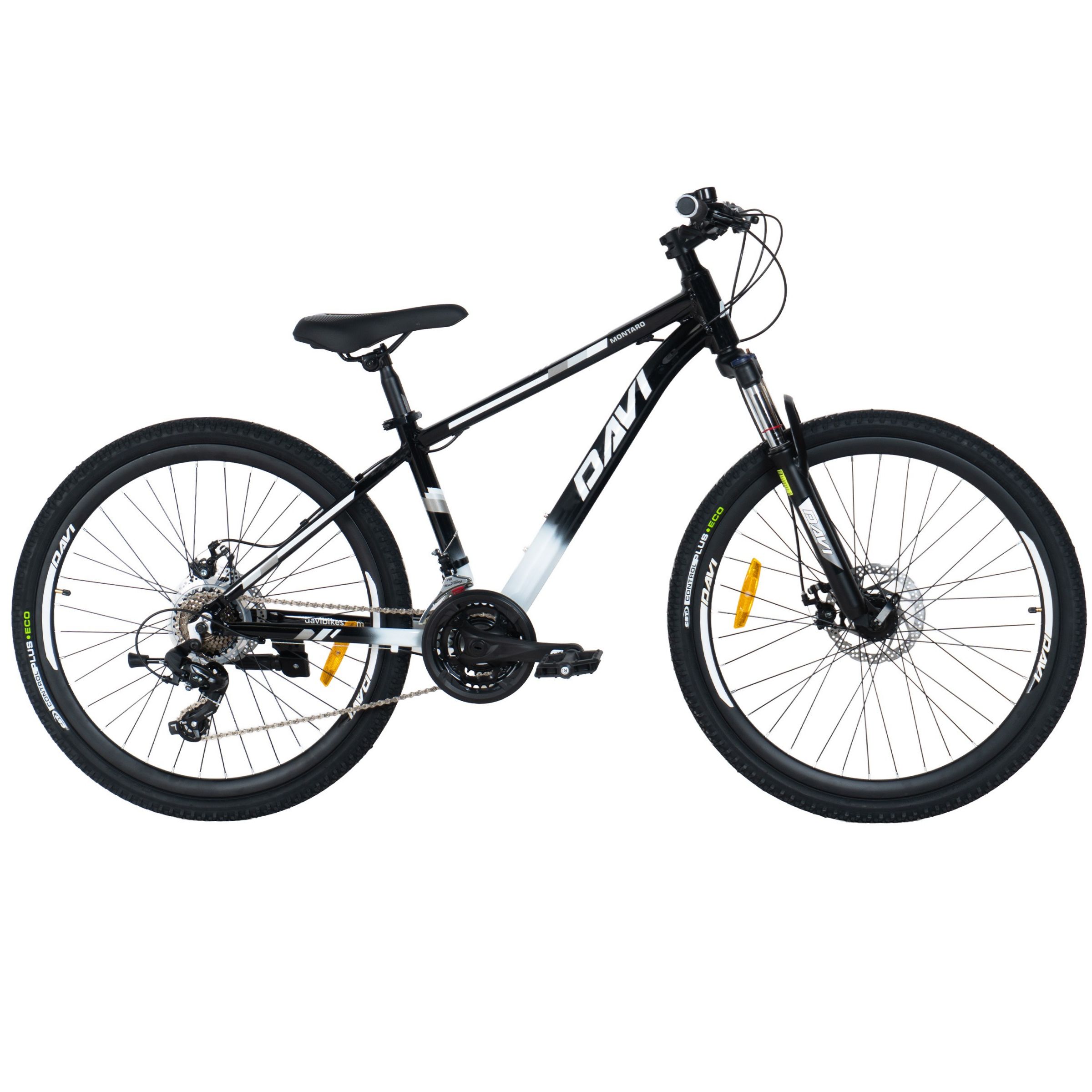 Mountainbike Davi Montaro Aluminium, 26", 145-170 cm, 21 växlar, Svart/Vit