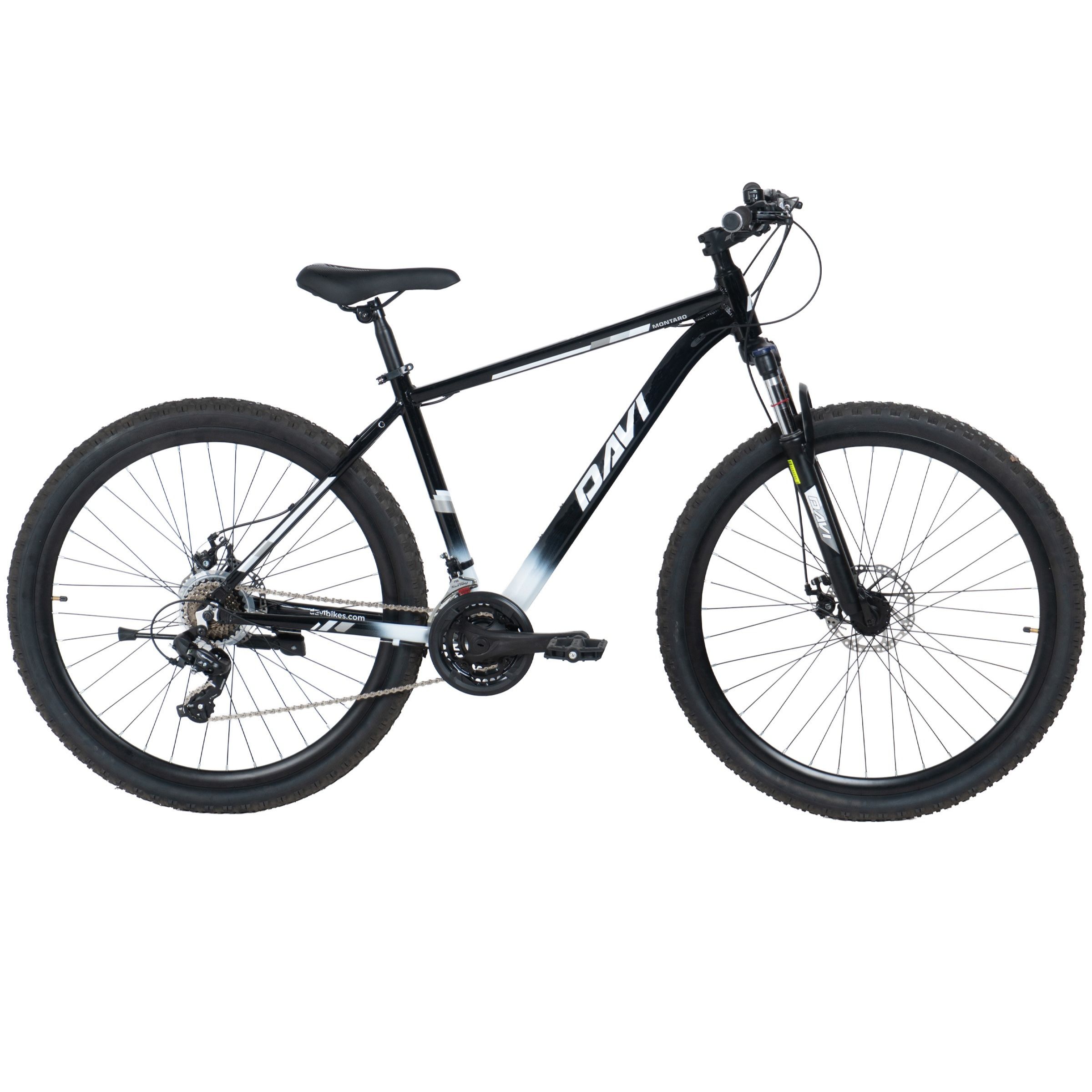 Mountainbike Davi Montaro Aluminium, 29", 170-195 cm, 21 växlar, Svart/Vit