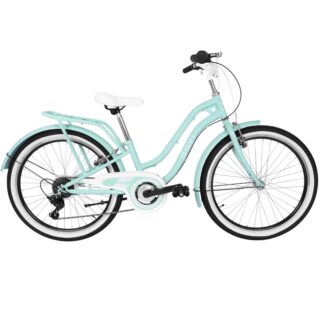 Barncykel Davi Molli 24", 130-165 cm, 7 växlar, Grön