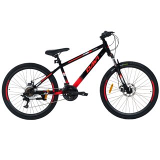 Mountainbike Davi Terrano 26", 145-170 cm, 21 växlar, Röd/Svart