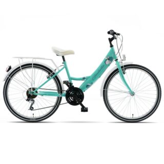 Barncykel Kands Giulietta 24", 130-165 cm, 18 växlar , Grön