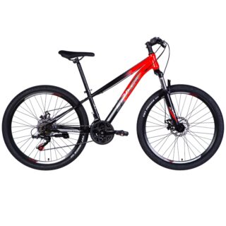 Mountainbike Mars 26", 145-170 cm, 21 växlar, Svart/Röd