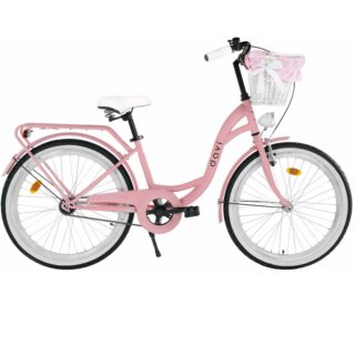 Damcykel Davi Lila 26", 155-180 cm, 1 växel, Rosa/Svart
