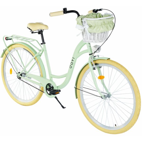 damcykel davi lila 28", 160 185 cm, 1 växel, grön/beige