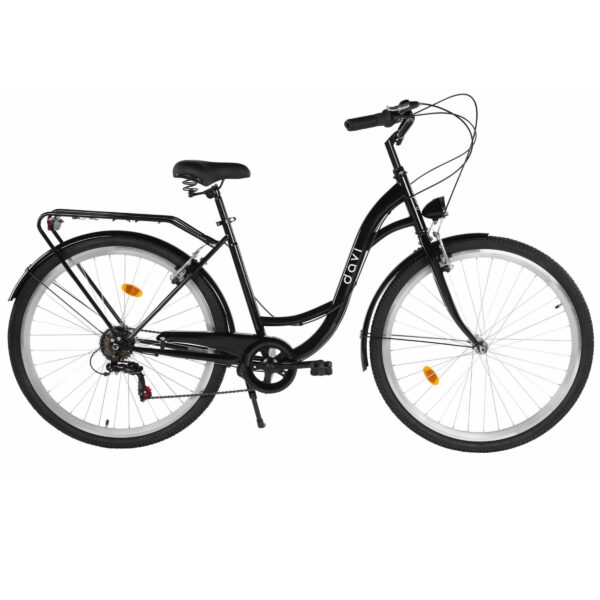 trekking cykel dallas men 28”, 165 190 cm, 7 växlar, svart