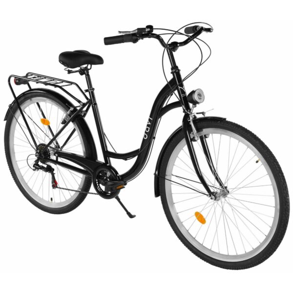 trekking cykel dallas men 28”, 165 190 cm, 7 växlar, svart