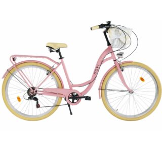 Damcykel Davi Emma 28", 160-185 cm, 7 växlar, Rosa/Beige