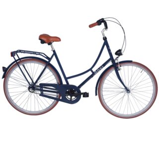 Damcykel Davi Alma 28", 160-185 cm, 1 växel, Marinblå/Brun