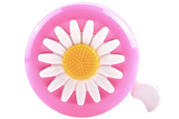 cykelklocka med blommotiv